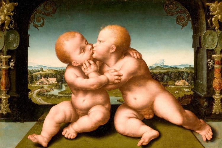 In the name of love

Atelier Joos van Cleve, Jezus en Johannes de Doper als kinderen, ca. 1530, Utrecht, Catharijneconvent (bruikleen van Mauritshuis Den Haag) 