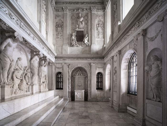 Koninklijk Paleis op de Dam, zicht op de Vierschaar
