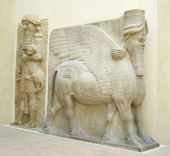 Lamassu van het paleis van Sargon II, Louvre