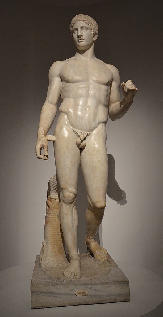 Nep Echt. Kopieën en vervalsingen in de kunst

Polykleitos, Doryphoros, Romeinse kopie naar Grieks origineel, Napels, Museo Archeologico Nazionale