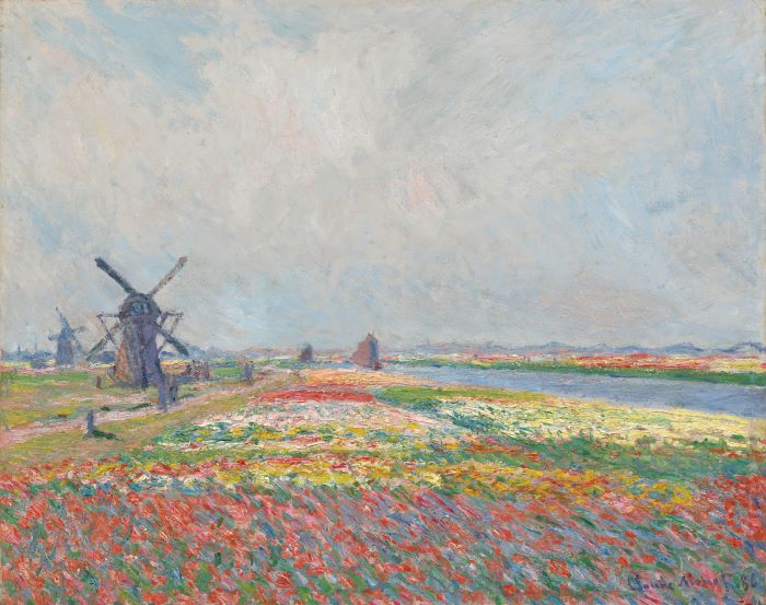 Vive l'impressionisme.

Claude Monet, Tulpenvelden vlak bij Den Haag, 1886, Amsterdam, Van Gogh Museum, (dit werk behoort tot de NK-collectie, Nederlands Kunstbezit-collectie)